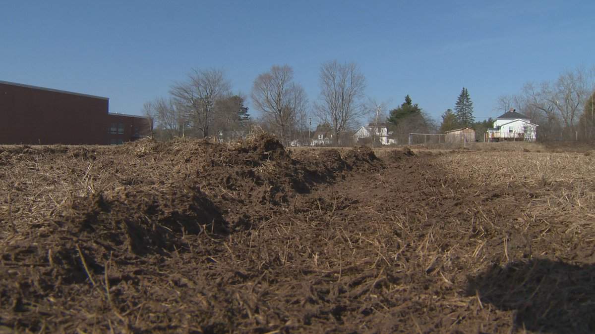 Staff say someone ruined the school's field by doing donuts and spin-outs over the weekend.