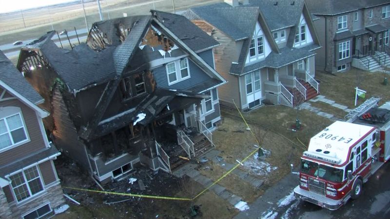 Calgary Fire Crews Battle Blaze At Cranston Duplex Calgary   Fire3 