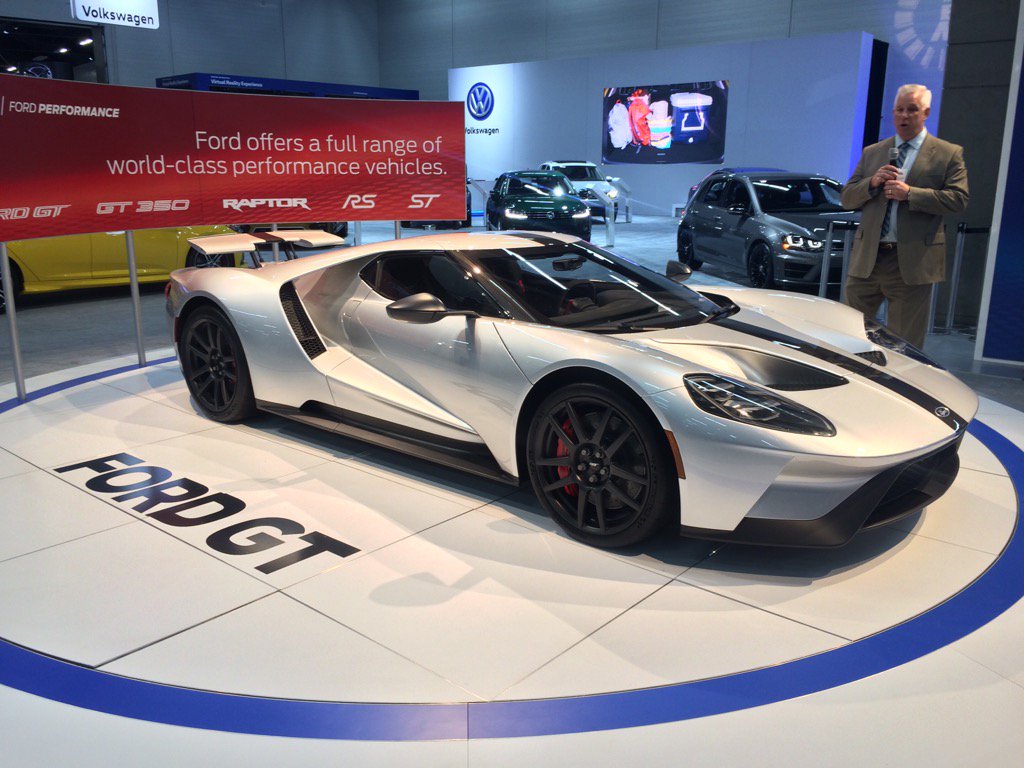 The Ford GT supercar on display at the Edmonton Motorshow at the Edmonton Expo Centre. April 19, 2017.