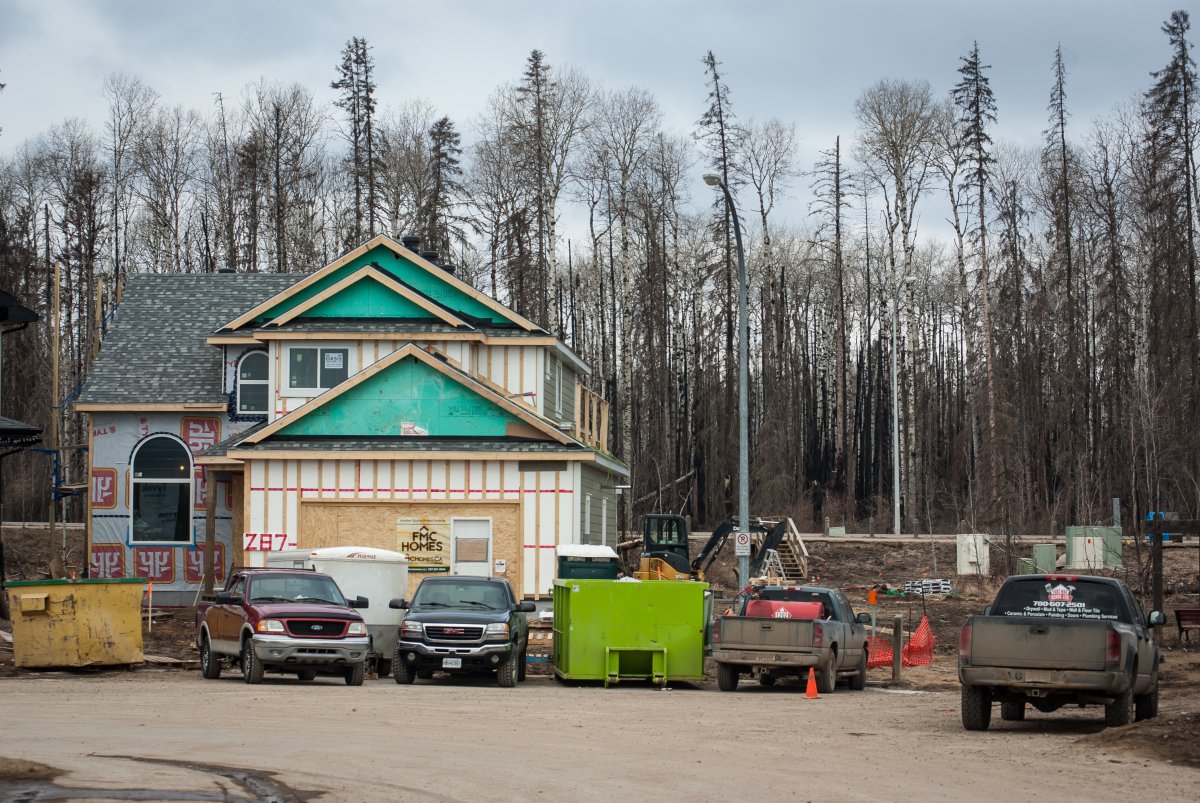 One year after the Fort McMurray wildfire, neighbourhoods continue the rebuilding process. 