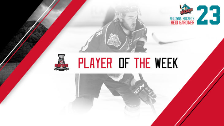 Kelowna Rockets Reid Gardiner tops WHL again - image