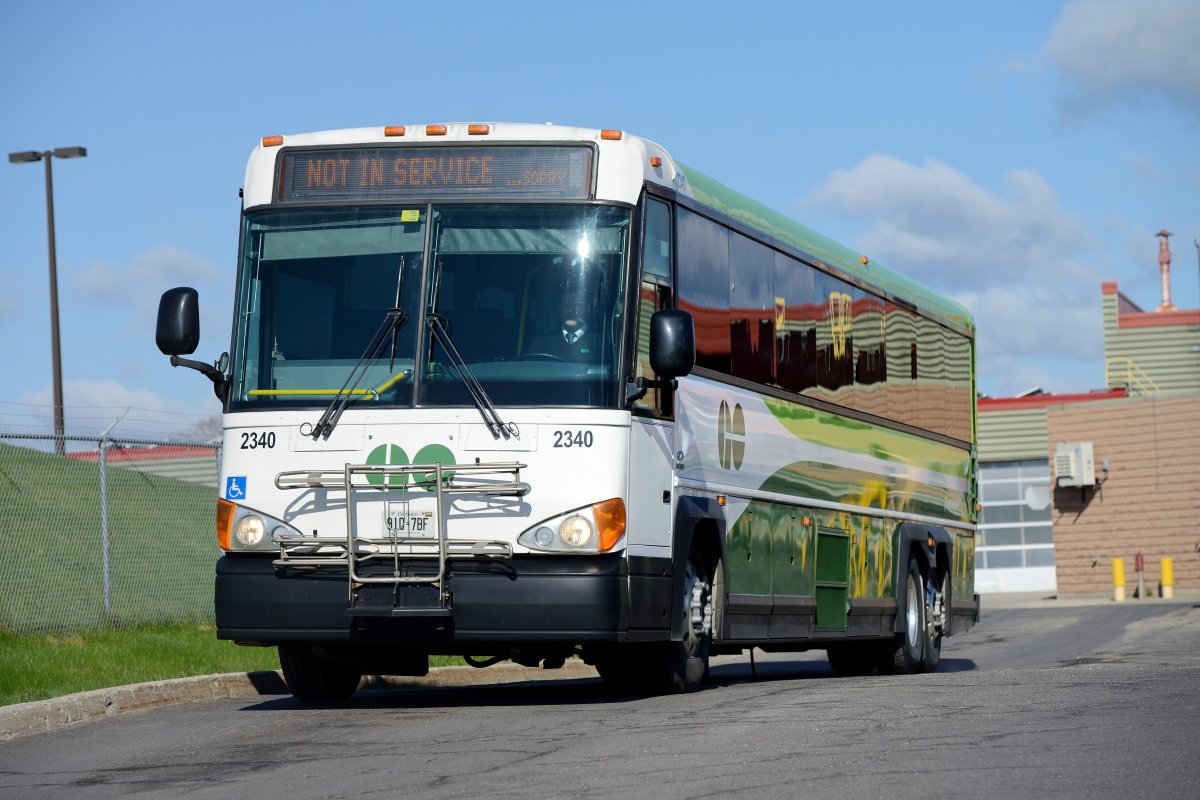 Halton police say they've laid charges in an assault on a bus at a Burlington, Ont., GO station.