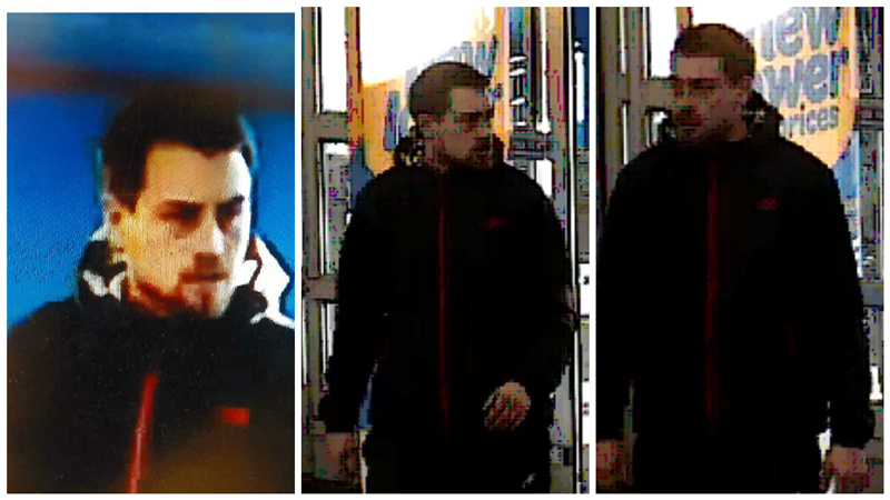 Photos of a man police believe to be responsible for a sexual assault that occurred on March 18, 2017.