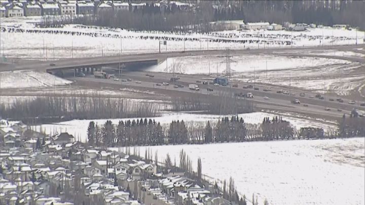 A photo of Anthony Henday Drive taken on April 17, 2017.