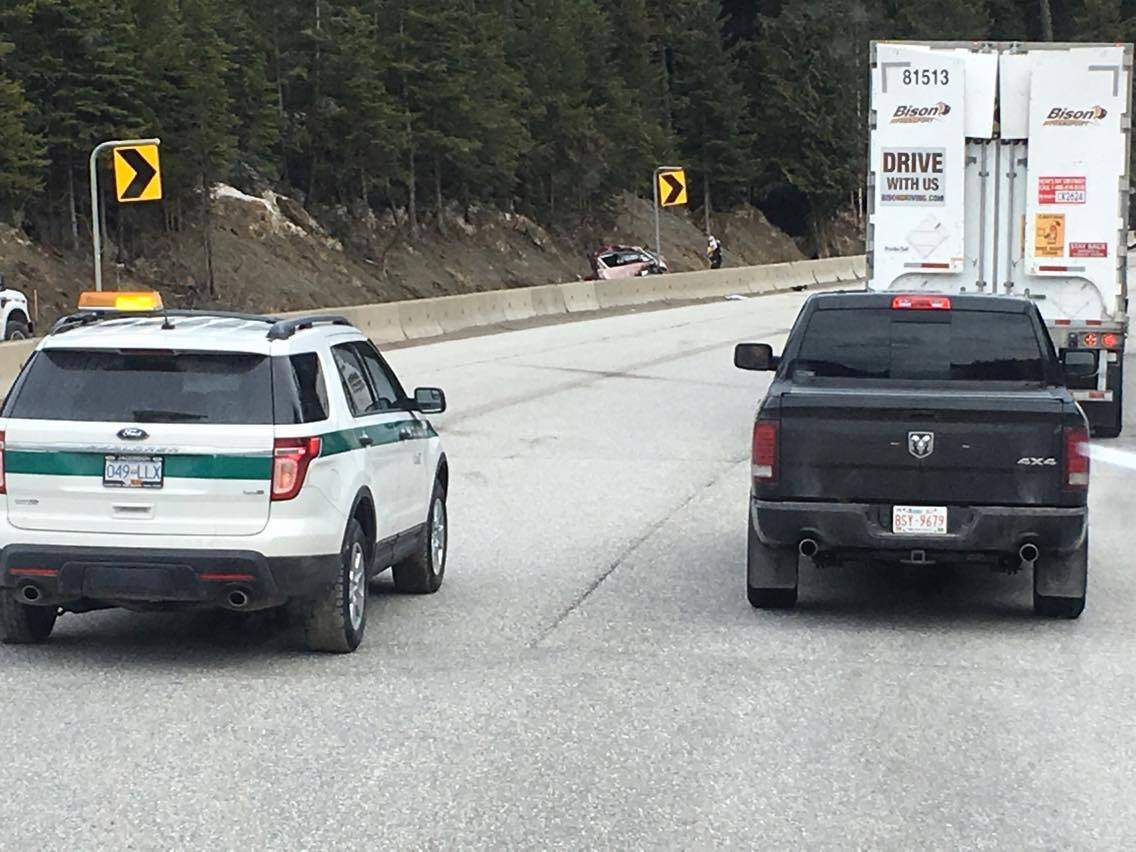 RCMP are investigating a crash at the Rogers Pass Tuesday.