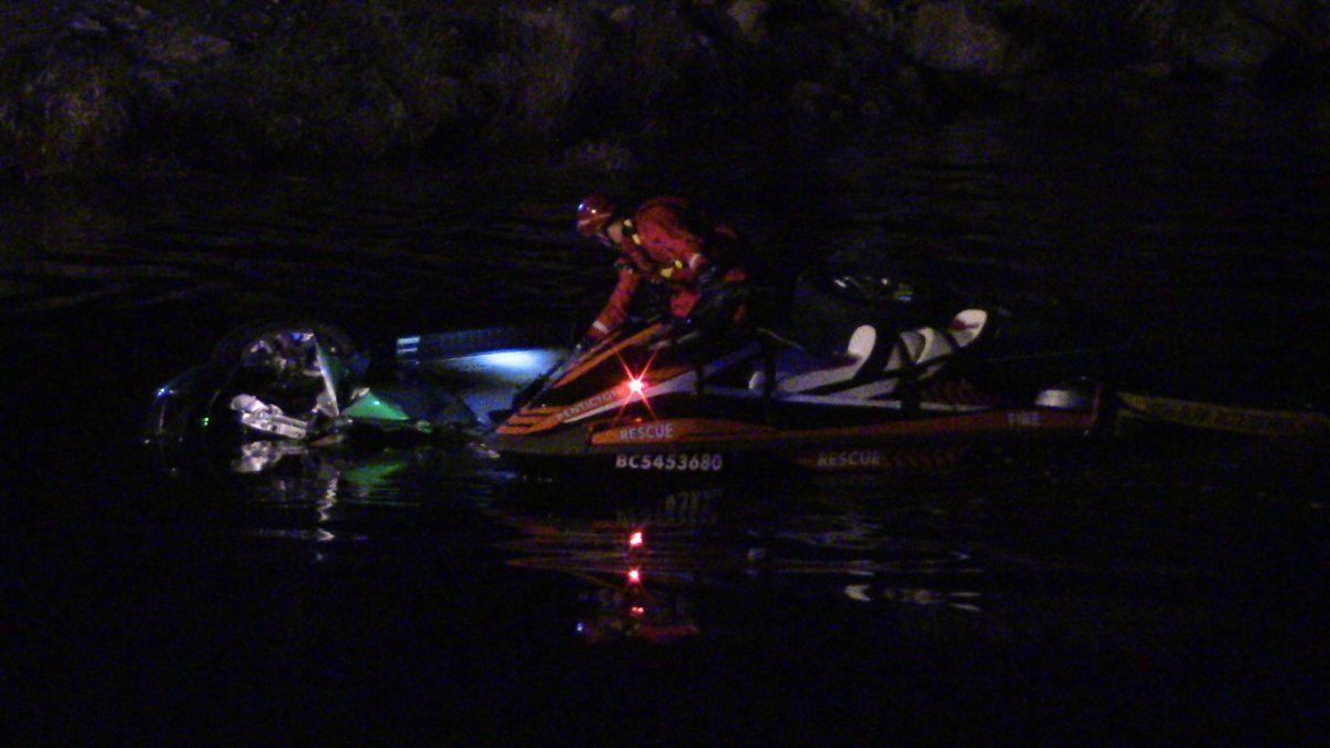Man dies after his truck plunges into Penticton channel - image