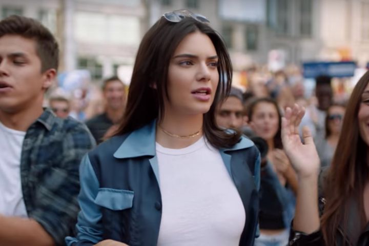 Kendall Jenner. in the ill-fated Pepsi ad.