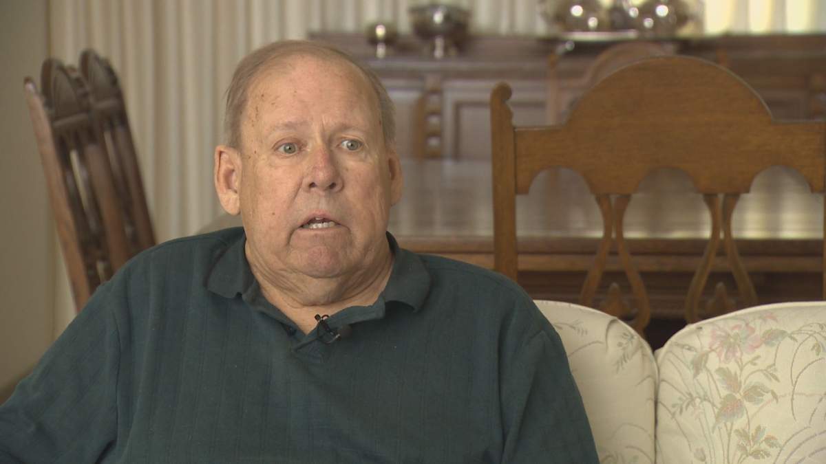 Larry Whitney speaking with Global News Wednesday, April 19.