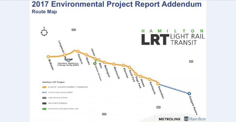 Hamilton's LRT line will now run from McMaster University to Eastgate Square, after council voted to move ahead on Wednesday night.