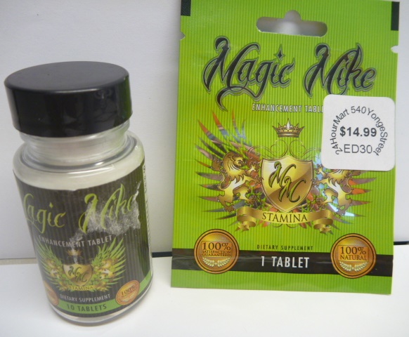 Magic Mike enhancement tablets.