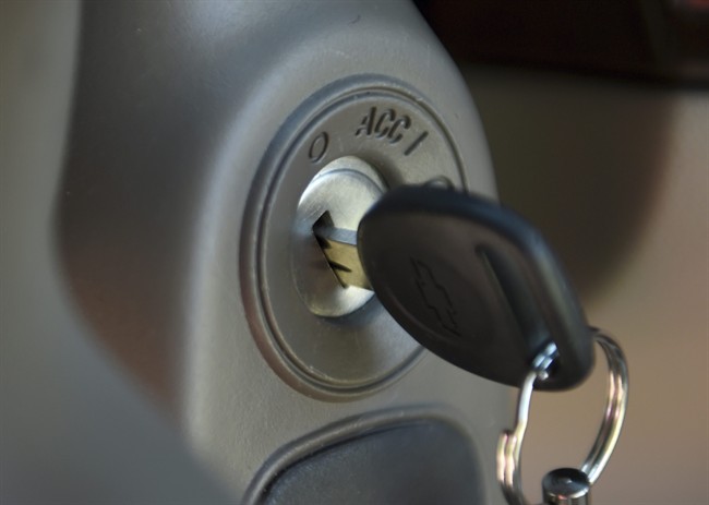File photo of a vehicle's ignition switch.
