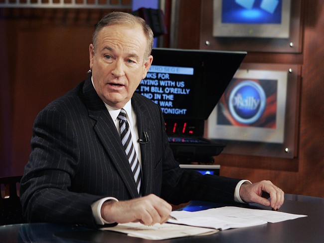 In this Jan. 18, 2007 file photo, Fox News commentator Bill O'Reilly appears on the Fox News show, "The O'Reilly Factor," in New York.