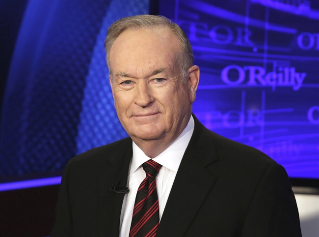 In this Oct. 1, 2015 file photo, Bill O\’Reilly of the Fox News Channel program \”The O\’Reilly Factor,\” poses for photos in New York.
