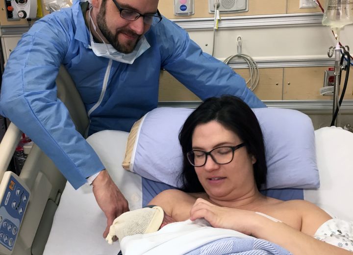 Mother Veronica Clark with baby Ilandra.