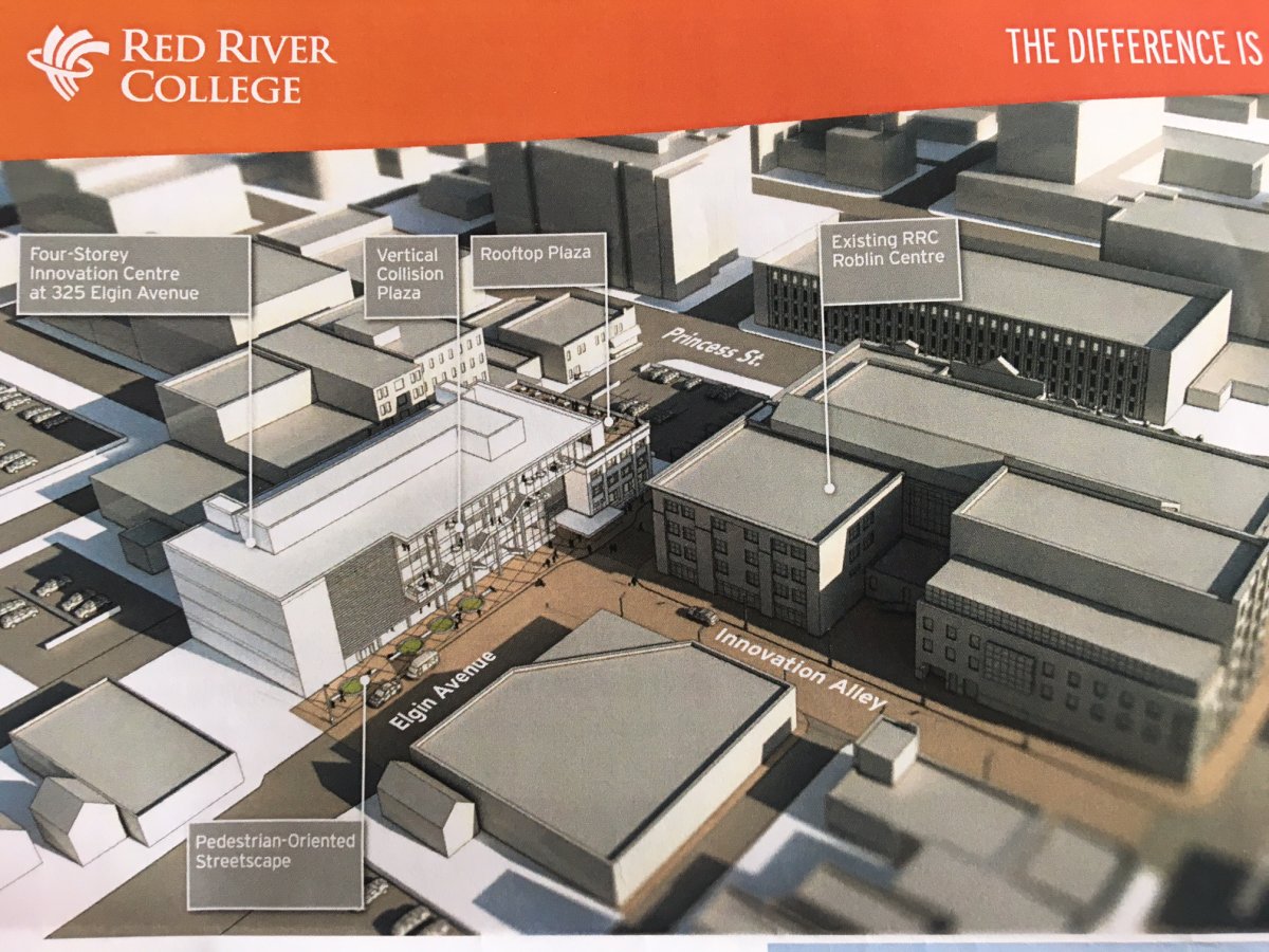 Plans for the expanded Red River College on Princess Avenue was revealed Thursday morning.