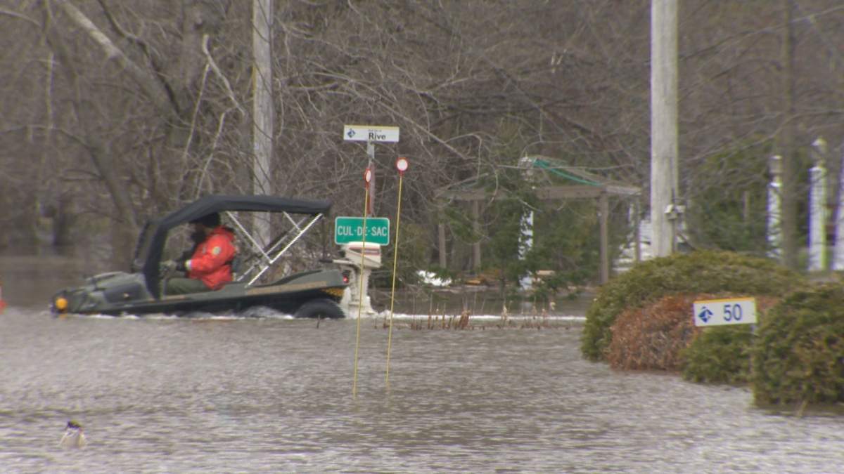 Some 340 residences in Rigaud have been touched by the Ottawa River.