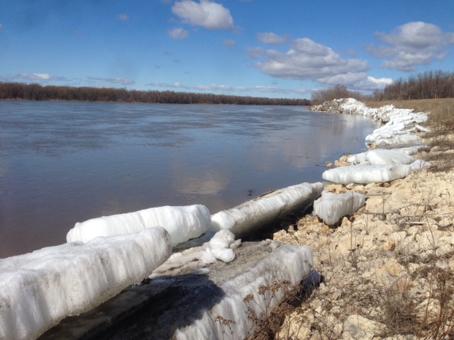 The province is reporting that floodwaters are receding across parts of southern Manitoba. 