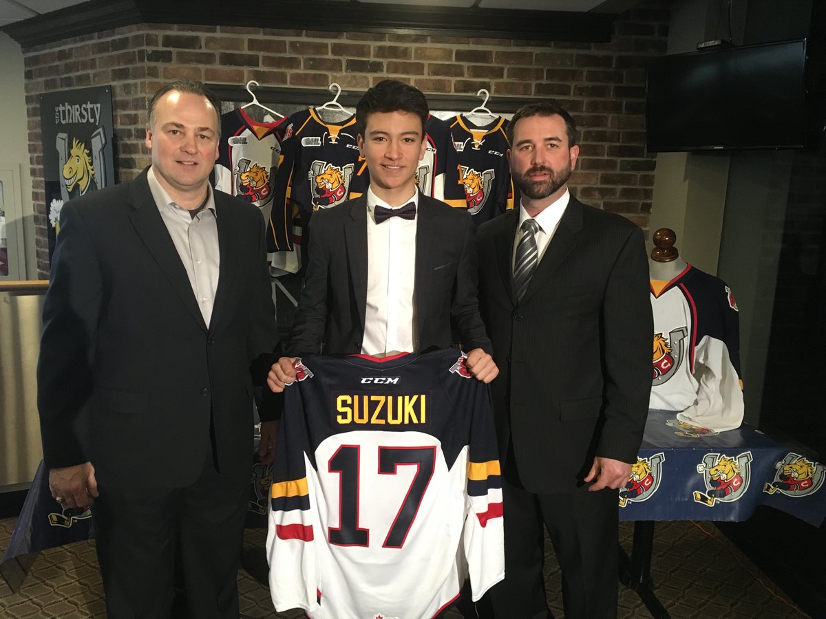 Barrie Colts announce Ryan Suzuki as First Overall Pick in the 2017 OHL Priority Selection.