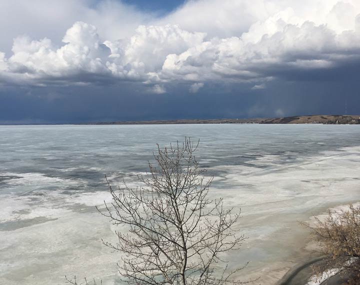 April 15: This Your Saskatchewan photo was taken by Gloria Katsiris of a thunderstorm this week over Jackfish Lake.