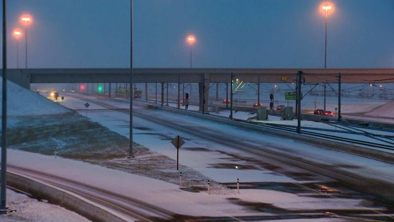 Snowfall in Calgary on Tuesday, April 25, 2017.