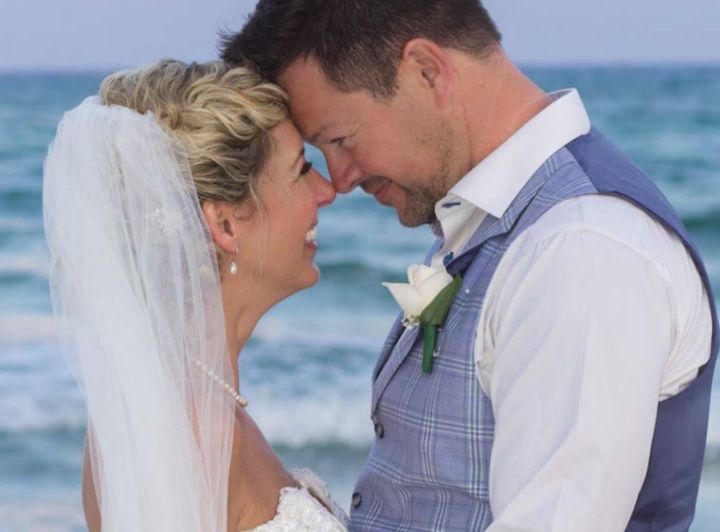 Heather and Brad Sparkes got married in Mexico one year ago.