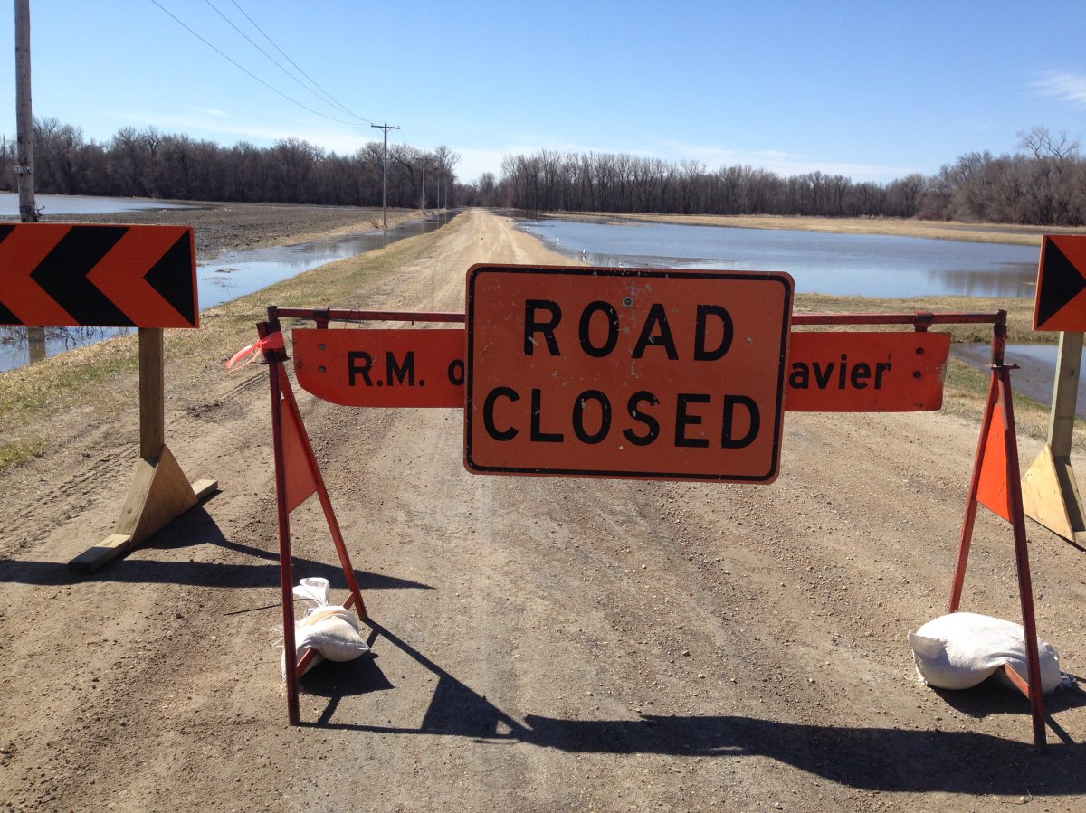 Caron Drive in St. Francois Xavier has been washed out due to overland flooding.