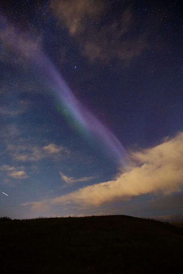 “Steve,” a new celestial phenomenon that’s been discovered in the night sky.