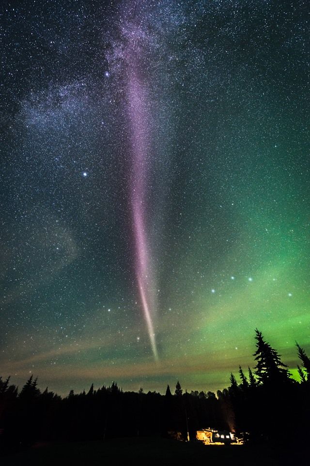 “Steve,” a new celestial phenomenon that’s been discovered in the night sky.