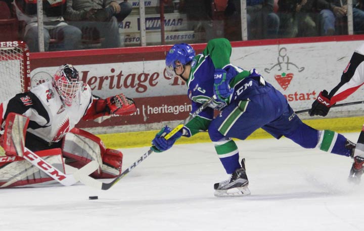 The Swift Current Broncos beat the Warriors 3-2 in Moose Jaw to advance to the second round of the WHL playoffs.