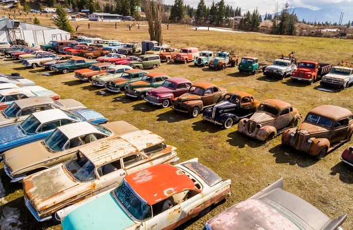 A B.C. is selling his property and 340-plus vintage cars.