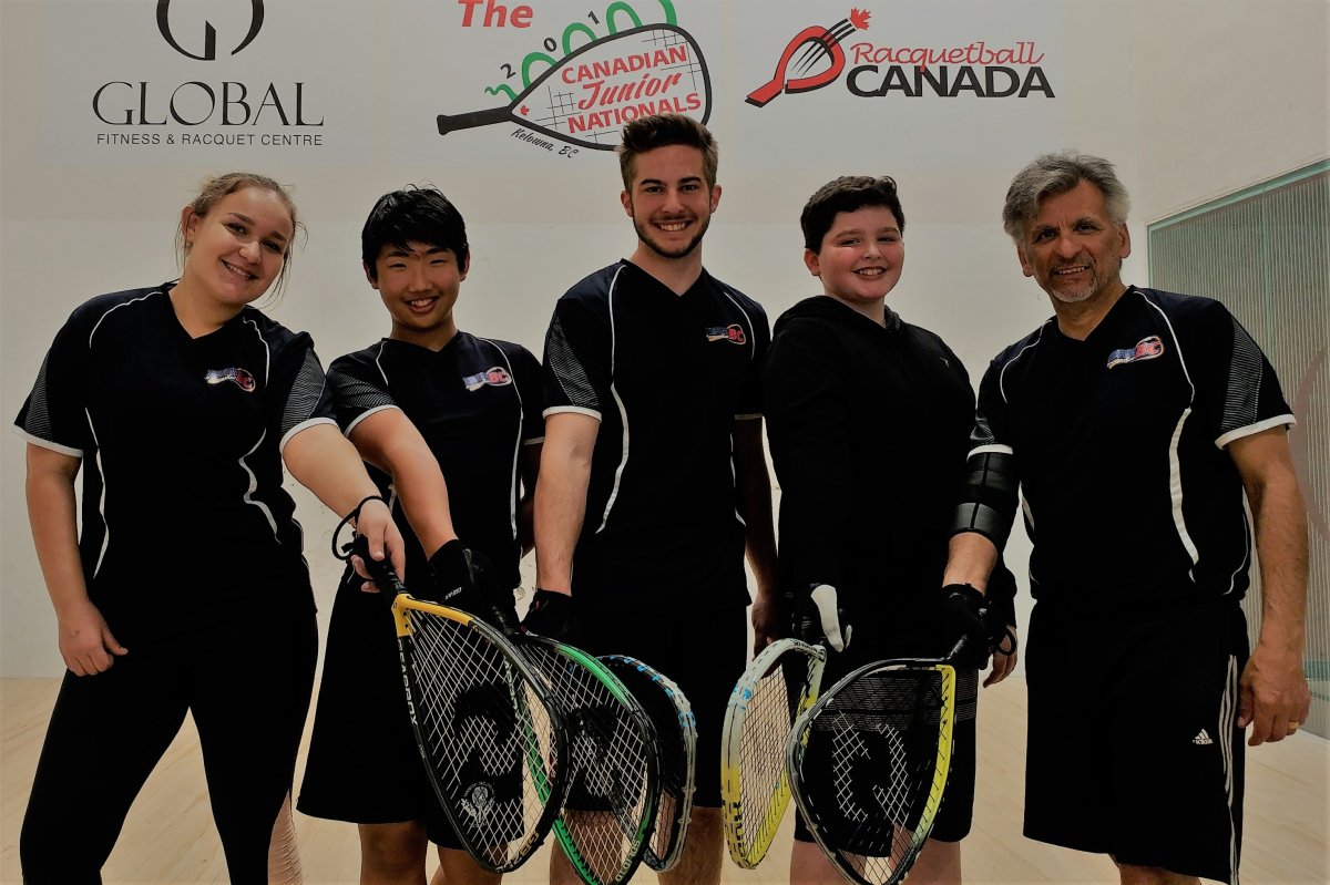 Kelowna junior racquetball players and coach join Team BC - image