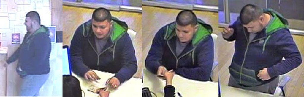 Calgary Police Service release photos of suspect after an ATB was robbed on April 7, 2017.