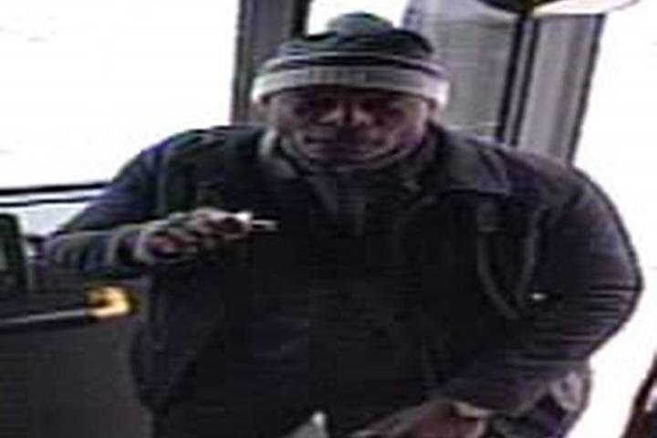 Security image of suspect sought after allegedly threatening to shoot a TTC drive in March. Toronto Police/Handouts.