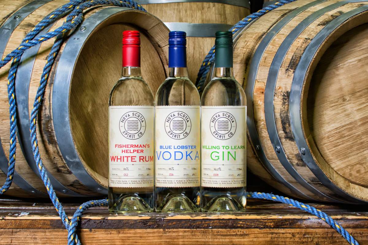 A Nova Scotia company's locally produced gin, pictured on the right, has a won an international award.