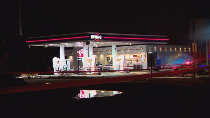 A 51-year-old man was arrested in a Shawinigan service station in connection with a triple homicide. Thursday, April 6, 2017.