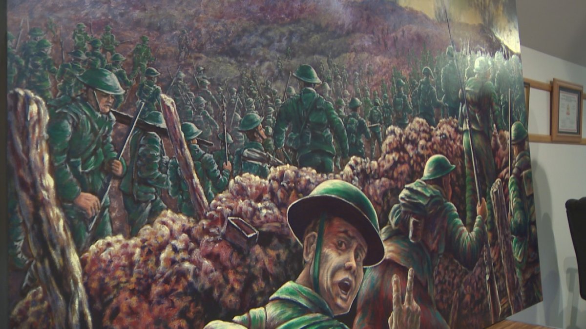 A painting depicting the Battle of Vimy Ridge is set to be unveiled by a Sussex, N.B. artist at the 8th Canadian Hussars Museum in Sussex. 