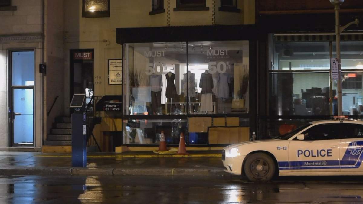 Montreal police are investigating a case of attempted arson at a pizzeria in Westmount. Friday, April 28, 2017.
