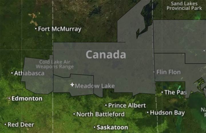 A winter storm warning remains in place for parts of central and northern Saskatchewan.