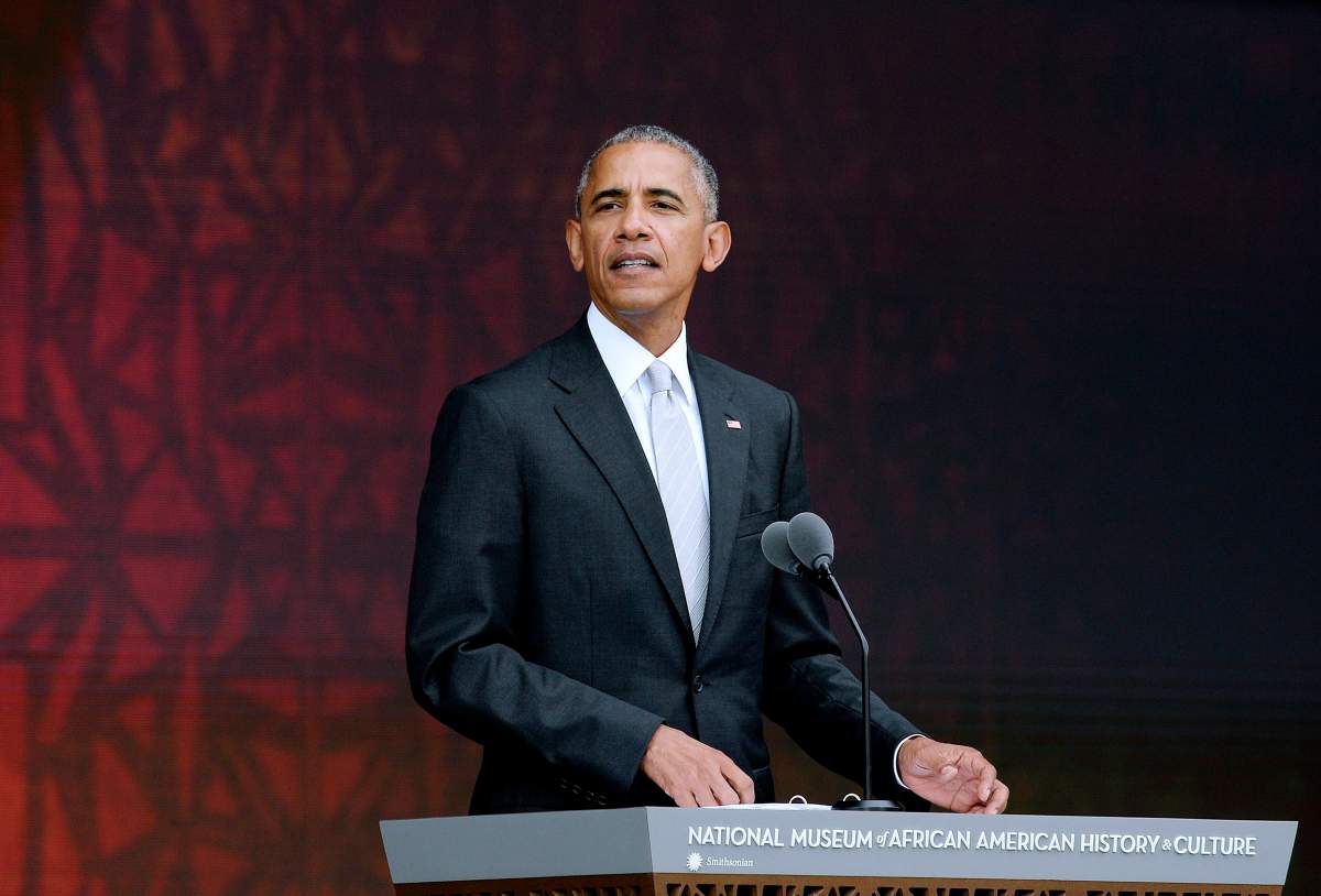 U.S President Barack Obama speaks at the opening ceremony of the Smithsonian’s National Museum of African American History and Culture in Washington, D.C., USA, 24 September 2016.