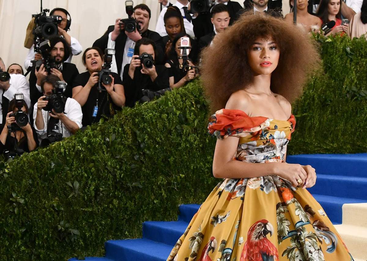 Zendaya at the Costume Institute Benefit celebrating the opening of Rei Kawakubo/Comme des Garcons: Art of the In-Between at the Metropolitan Museum of Art in New York on May 1, 2017.