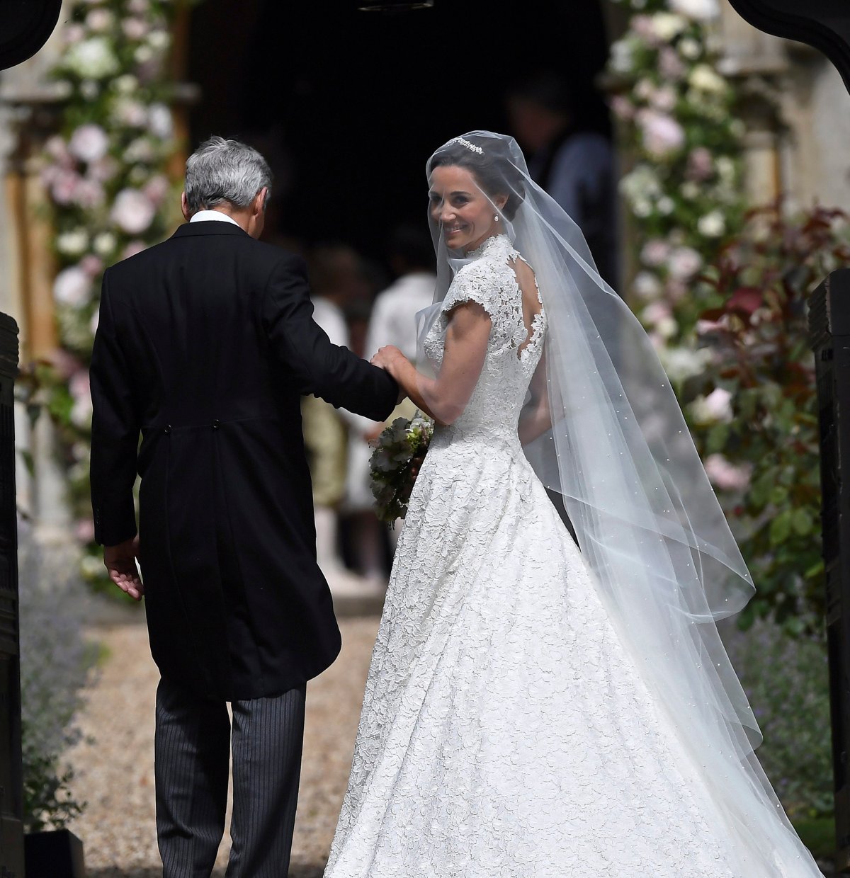 Pippa Middleton was camera-ready at her wedding ceremony in Englefield ...