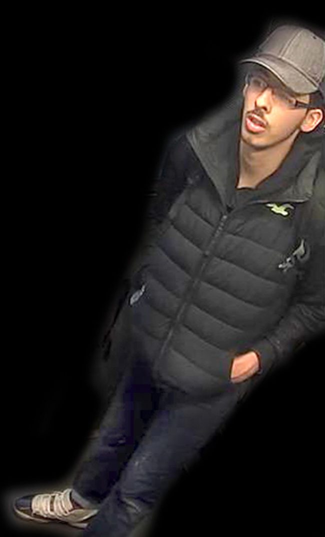 This is a handout photo taken from CCTV and issued on May 27, 2017 by Greater Manchester Police who have altered the surrounding area of Salman Abedi, in an unknown location on the night of the attack on Manchester Arena.
