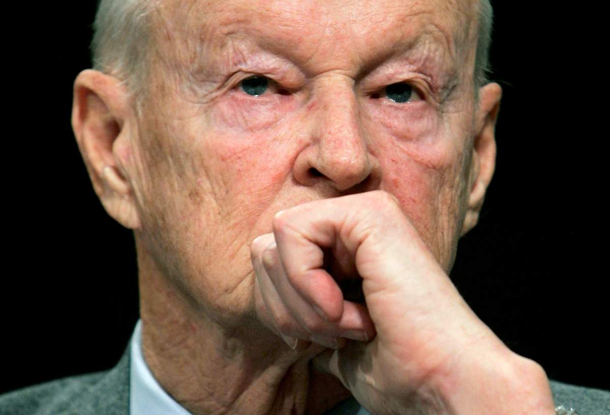 Former National Security Adviser Zbigniew Brzezinski testifies before the Senate Foreign Relations Committee on Capitol Hill in Washington February 1, 2007.
