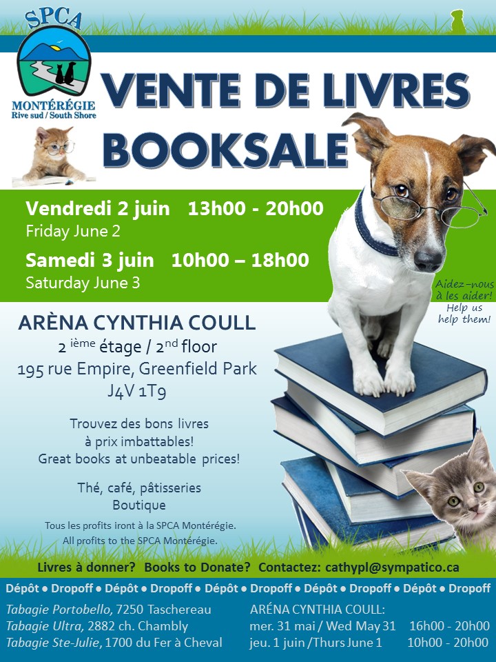SPCA Montérégie Book Sale - image