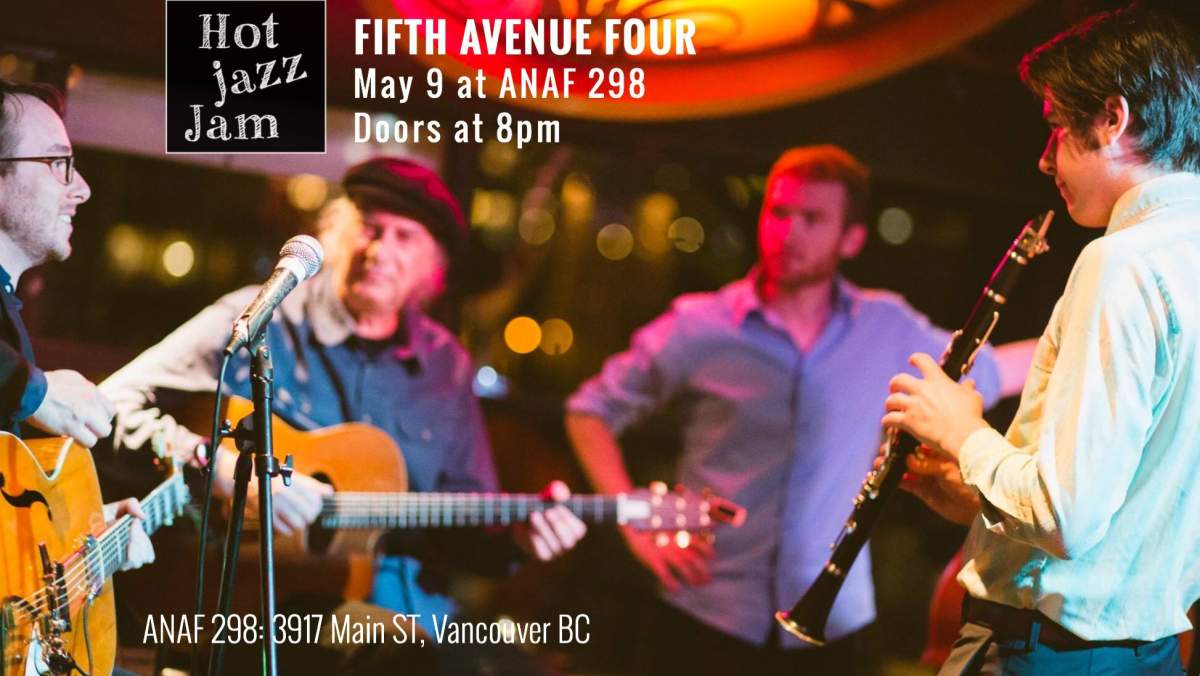 HOT JAZZ JAM Tuesdays: Fifth Avenue Four at ANAF 298 - image