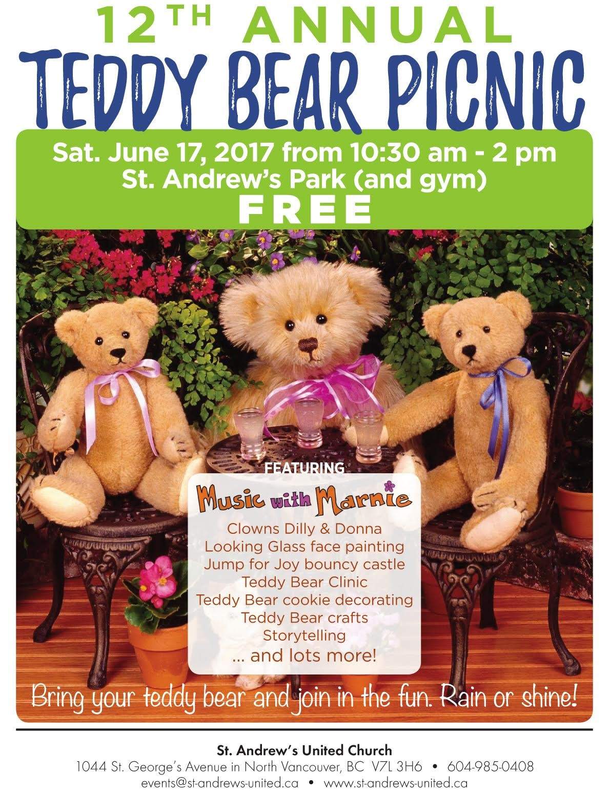 St Andrews United Church 12th annual Teddy Bear Picnic - image