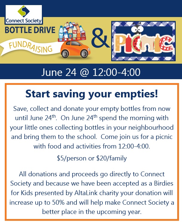 Connect Society Bottle Drive and Family Picnic - image