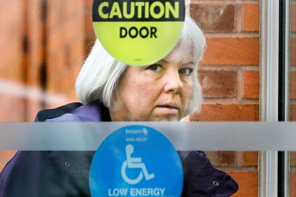 Joanna Flynn enters a Barrie courthouse, April 20, 2017. Flynn, a former nurse at Georgian Bay General Hospital, is charged with manslaughter in the death of patient Deanna Leblanc.