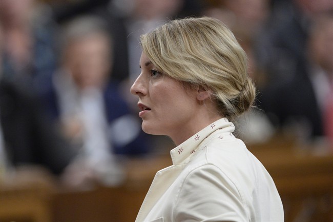 Heritage Minister Melanie Joly responds to a question during question period in the House of Commons on Parliament Hill in Ottawa on Wednesday, May 31, 2017. THE CANADIAN PRESS/Adrian Wyld.
