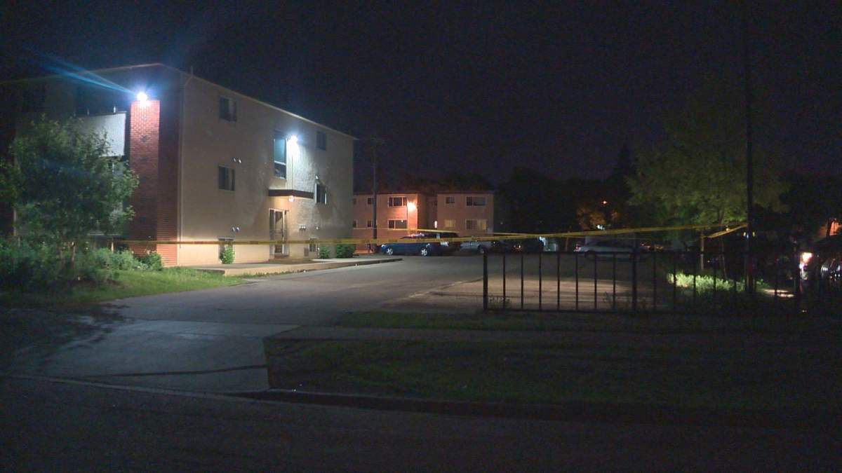 A woman was taken to hospital with serious injuries late Tuesday night after being stabbed at an apartment building near 119 Avenue and 90 Street in north Edmonton. May 30, 2017.